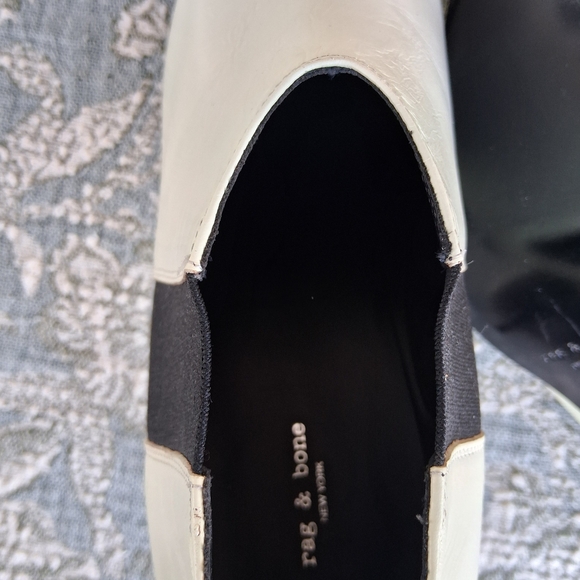 ๐ Rag & Bone Beha Chelsea Stiletto Pull-On Heeled Boots Italian Calf Leather - Picture 13 of 15